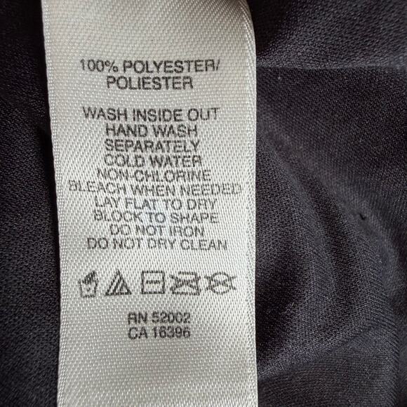 Banana Republic Black Bell Sleeve Dress Lace Trim A-Line Size 8 - Picture 11 of 11